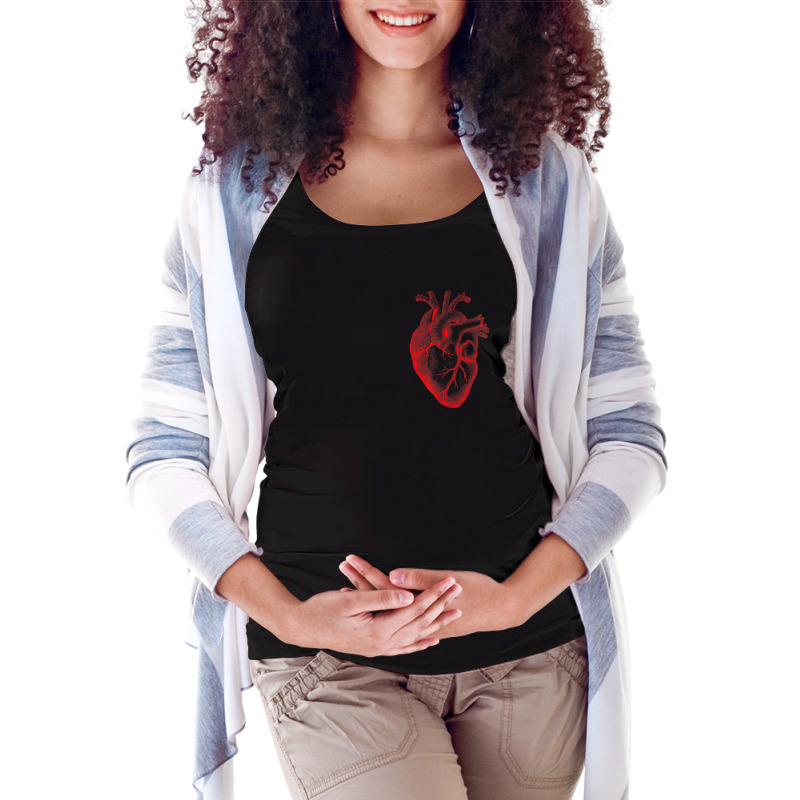 Cardiologist Heart Anatomy Cardiology Maternity Scoop Neck T-shirt by cm-arts | Artistshot