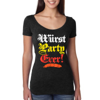 Wurst Party Ever Funny Oktoberfest Sausage Men Women Kids T Shirt Women's Triblend Scoop T-shirt | Artistshot