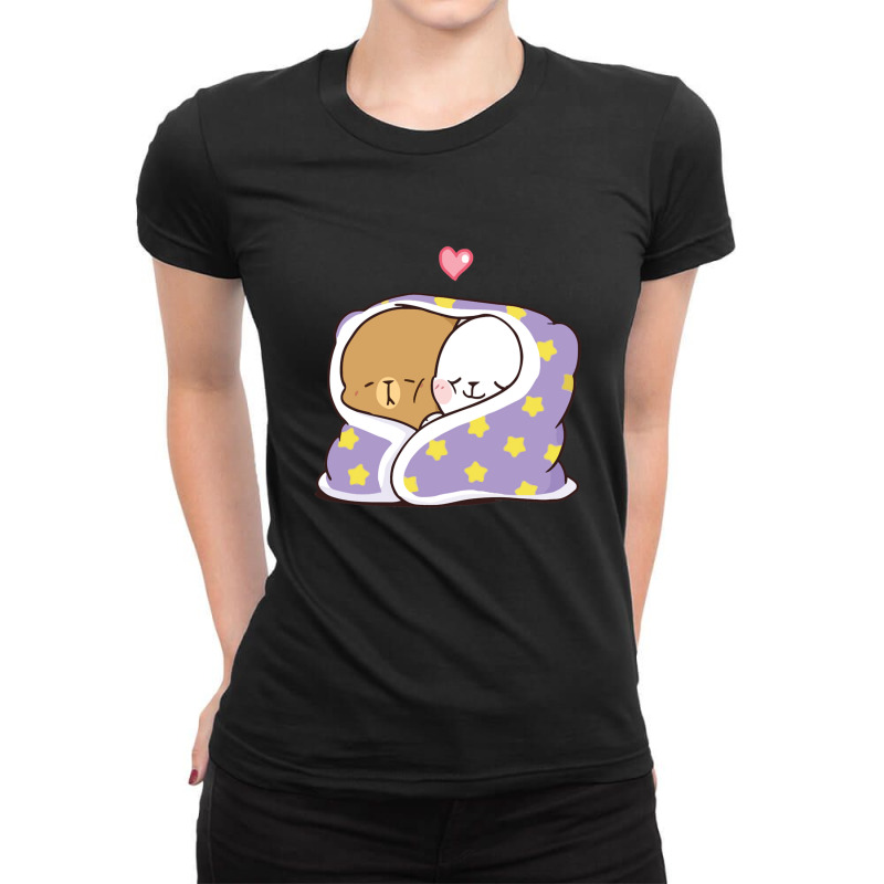 Cute Milk Mocha Bears1 Ladies Fitted T-Shirt by cm-arts | Artistshot