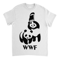 Funny Twin Pandas Fight Classic T-shirt | Artistshot