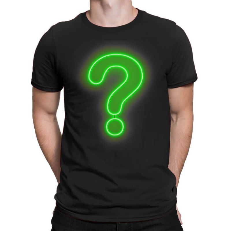 Question Mark Neon Sign T-shirt | Artistshot