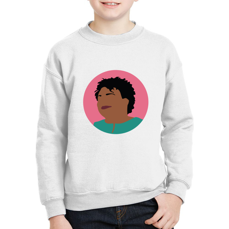 Stacey Abrams Minimalist Art Youth Sweatshirt by Kippycube | Artistshot