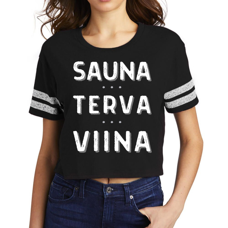 Terva Sauna Viina By Edmund Scorecard Crop Tee by STEVEHICKS | Artistshot