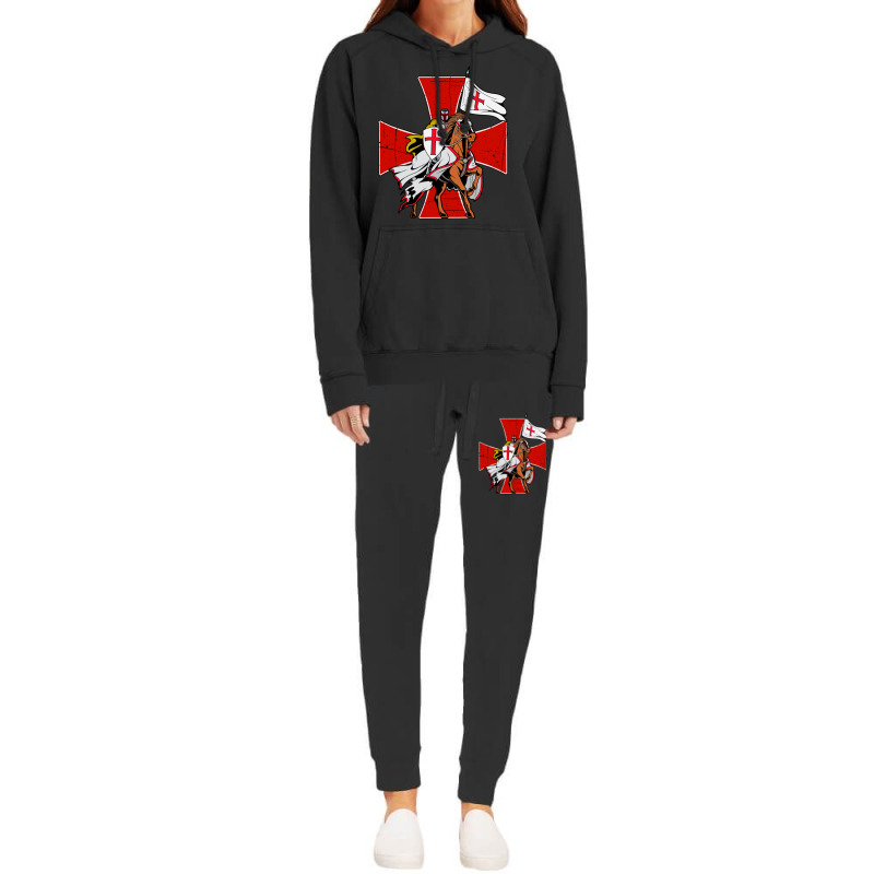 Knights Templar Crusader Medieval Hoodie & Jogger Set | Artistshot