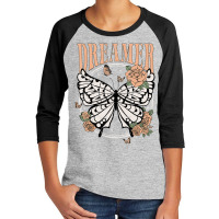 Vintage Retro Dreamer Butterfly 80's 90's Style Lover Youth 3/4 Sleeve | Artistshot