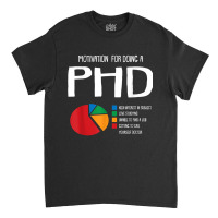 Motivation Phd Funny Ph.d Chart Grad Candidate Student Gift T Shirt Classic T-shirt | Artistshot