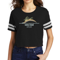 New York Beach Souvenir   Coney Island T Shirt Scorecard Crop Tee | Artistshot