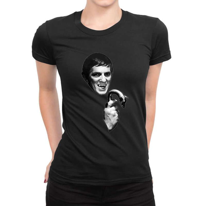 Dark Shadows Barnabas Collins Jonathan Frid Gift Ladies Fitted T-Shirt by AngelinoGuron | Artistshot