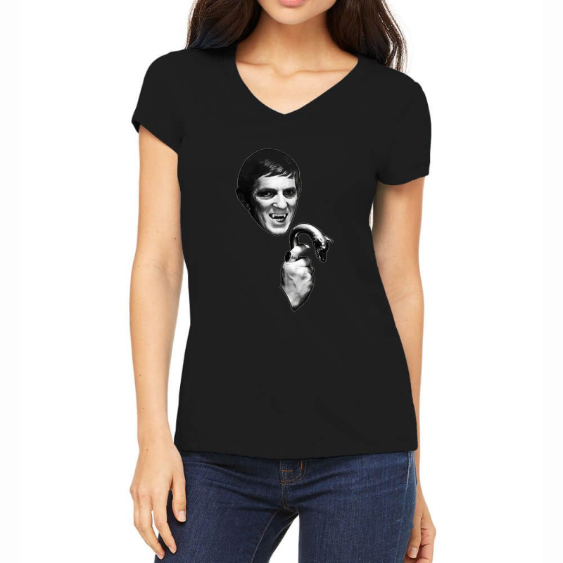 Dark Shadows Barnabas Collins Jonathan Frid Gift Women's V-Neck T-Shirt by AngelinoGuron | Artistshot