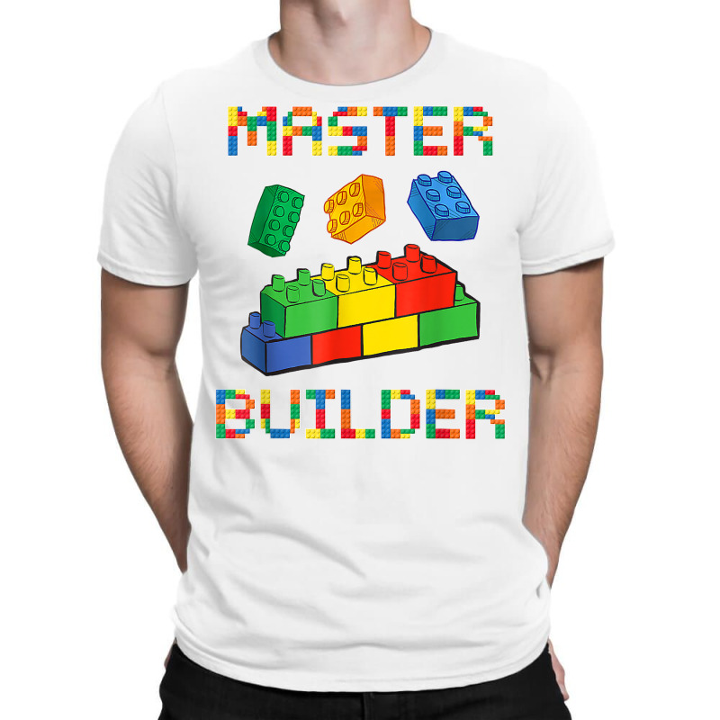 Brick Builder Blocks Building Master Builder Funny Toys Kids T Shirt T-shirt | Artistshot