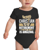 Jesus Cross Christian Christian Retirement Plan Gift Baby Bodysuit | Artistshot