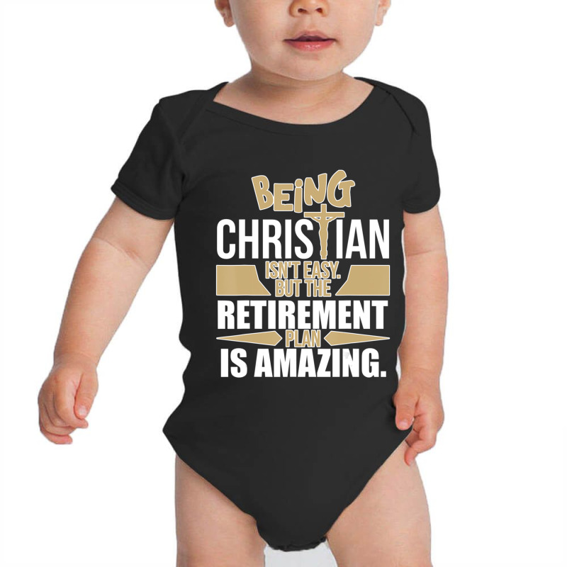 Jesus Cross Christian Christian Retirement Plan Gift Baby Bodysuit by thangdinhsinhelf | Artistshot