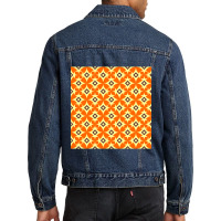 Batik Flower Art Pattern Men Denim Jacket | Artistshot