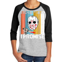 Just The Tips I Promise Halloween Horror Funny Halloween T Shirt Youth 3/4 Sleeve | Artistshot