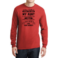 Dear Auntie, Thanks For Being My Aunt Long Sleeve Shirts | Artistshot
