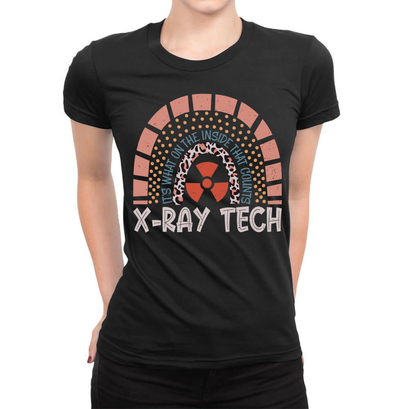 Vintage Rainbow Xray Tech Radiology Xray Technologist Long Sleeve T Sh Ladies Fitted T-Shirt by netumuqaevae | Artistshot