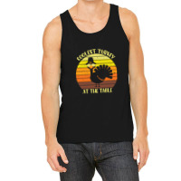 Coolest Turkey At The Table Funny Thankgiving Tank Top | Artistshot