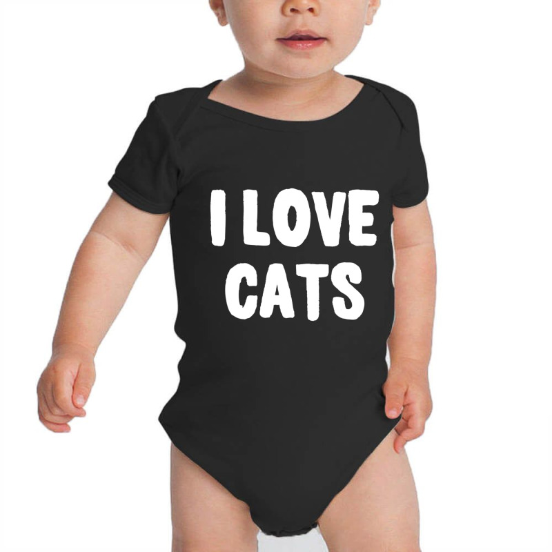 I Love Cats Baby Bodysuit by Mata Gibson | Artistshot