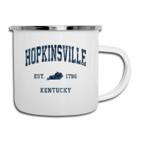 Hopkinsville Kentucky Ky Vintage Athletic Navy Sports Design T Shirt Camper Cup | Artistshot