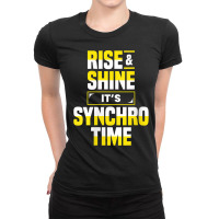 Womens Synchro Time Synchronized Swimming Artistic Swimmer Apparel V N Ladies Fitted T-shirt | Artistshot