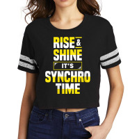 Womens Synchro Time Synchronized Swimming Artistic Swimmer Apparel V N Scorecard Crop Tee | Artistshot