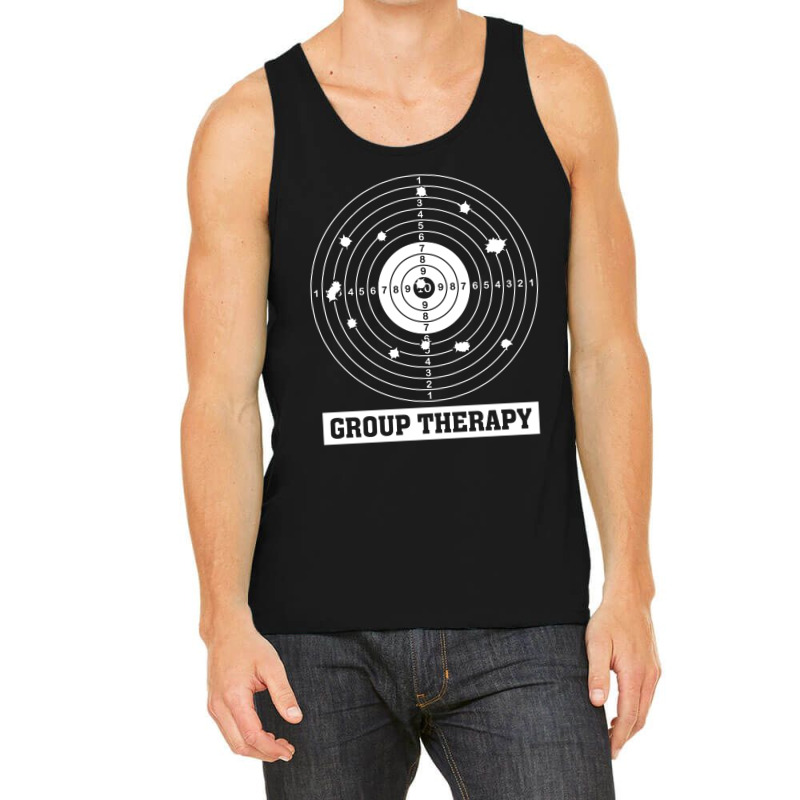 Group Therapy Shooting Range Funny Rifle Hunting T Shirt Birthday Gift Tank Top | Artistshot