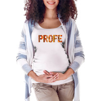 Profe Spanish Teacher Latin Professor T Shirt Maternity Scoop Neck T-shirt | Artistshot