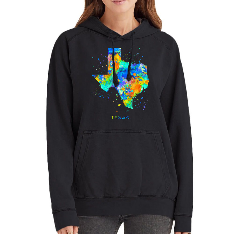 Texas Map T Shirt Vintage Hoodie | Artistshot