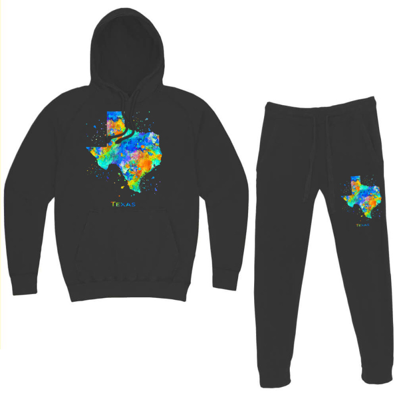 Texas Map T Shirt Hoodie & Jogger Set | Artistshot