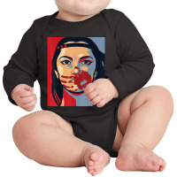 Mmiw Awareness Indigenous Woman Art Stolen Sisters Long Sleeve Baby Bodysuit | Artistshot