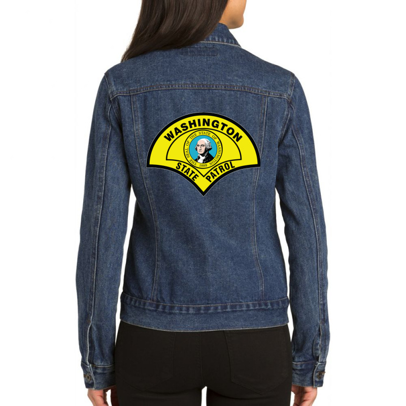 Washington State Patrol Sweatshirt Ladies Denim Jacket by URVIBUPADHYAY | Artistshot