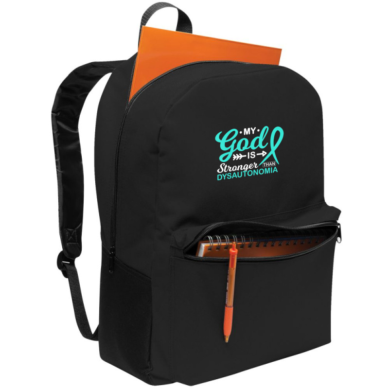 My God Is Stronger Than Dysautonomia Awareness Warrior Backpack | Artistshot