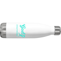 My God Is Stronger Than Dysautonomia Awareness Warrior Stainless Steel Water Bottle | Artistshot