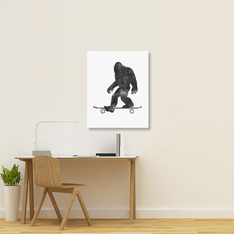 Skateboard Funny Longboard Gift T Shirt Portrait Canvas Print | Artistshot