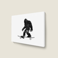 Skateboard Funny Longboard Gift T Shirt Landscape Canvas Print | Artistshot