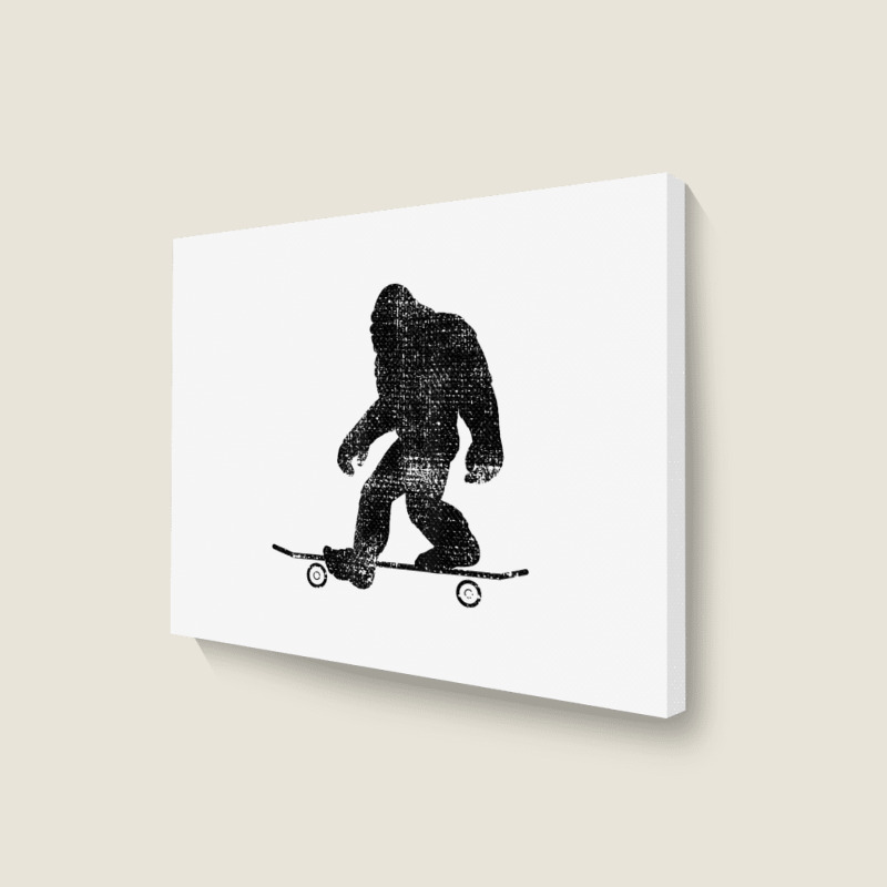 Skateboard Funny Longboard Gift T Shirt Landscape Canvas Print | Artistshot