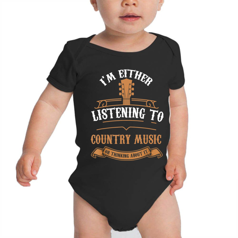 I Love Country Music Country Lover Saying Baby Bodysuit by cm-arts | Artistshot