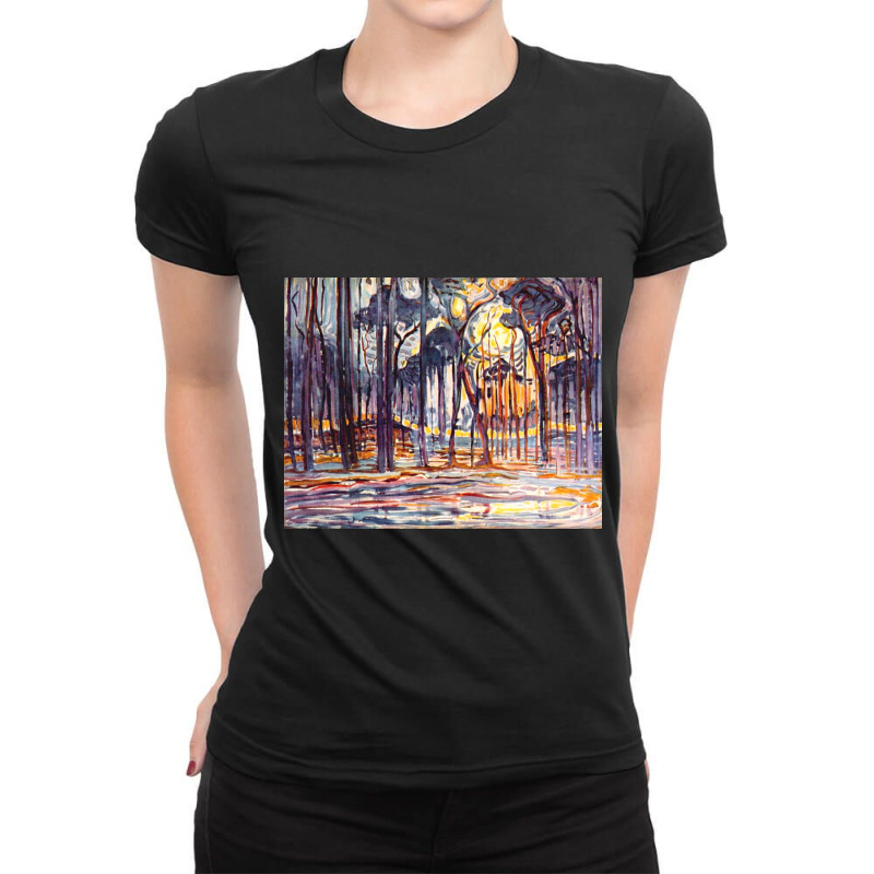 Piet Mondrian Woods Near Oele Ladies Fitted T-Shirt by imogenmason61 | Artistshot