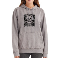 Skull Stencil White Throw Vintage Hoodie | Artistshot