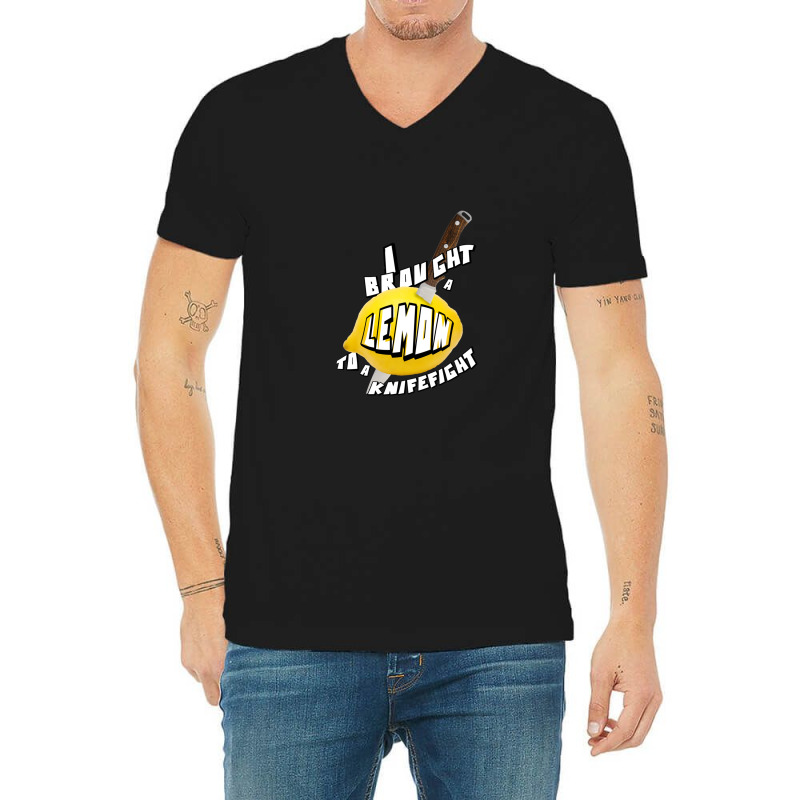 Lemon To A Knifefight .png V-neck Tee | Artistshot