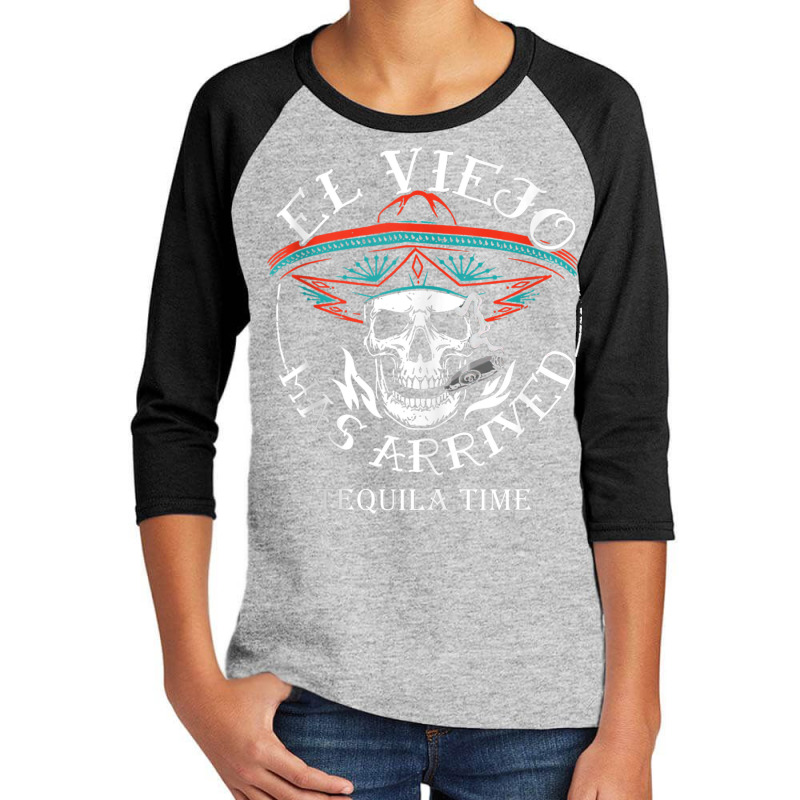 El Viejo Has Arrived Tequila Time Vintage Tank Top Youth 3/4 Sleeve by cm-arts | Artistshot