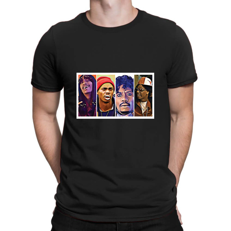 Dave Chappelle T Shirtmany Faces Of Dave Chappelle T Shirt By Hello Ma T-shirt | Artistshot