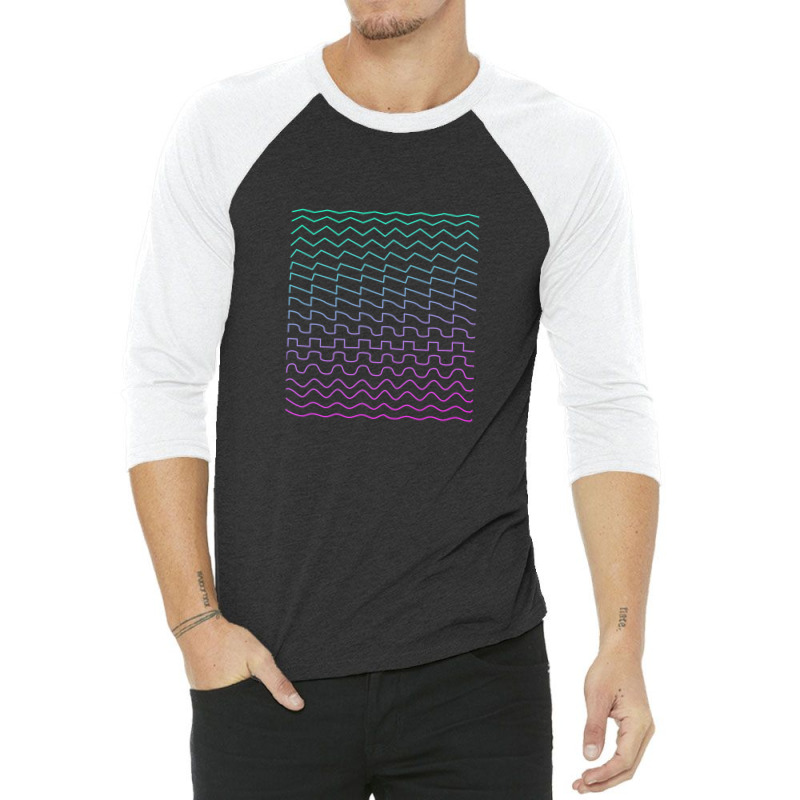 Synthesizer Waveforms 3/4 Sleeve Shirt | Artistshot