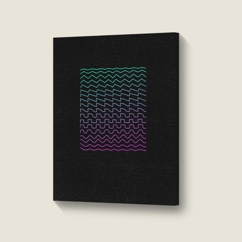 Synthesizer Waveforms Portrait Canvas Print | Artistshot