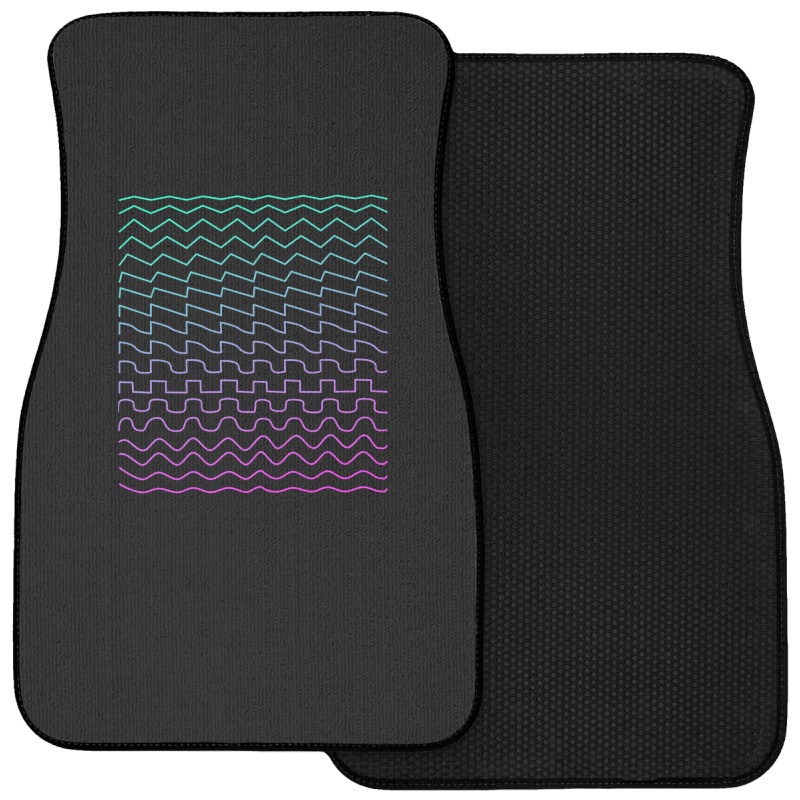 Synthesizer Waveforms Front Car Mat | Artistshot