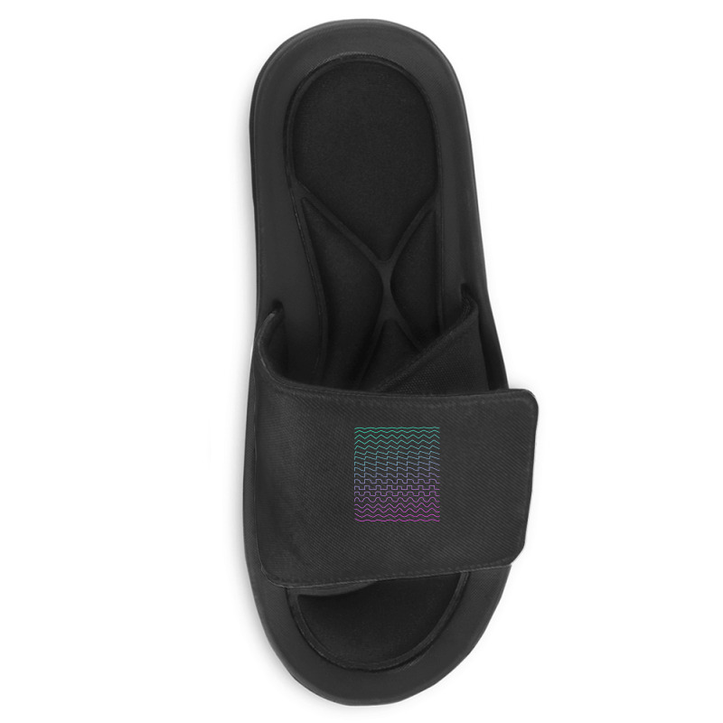 Synthesizer Waveforms Slide Sandal | Artistshot