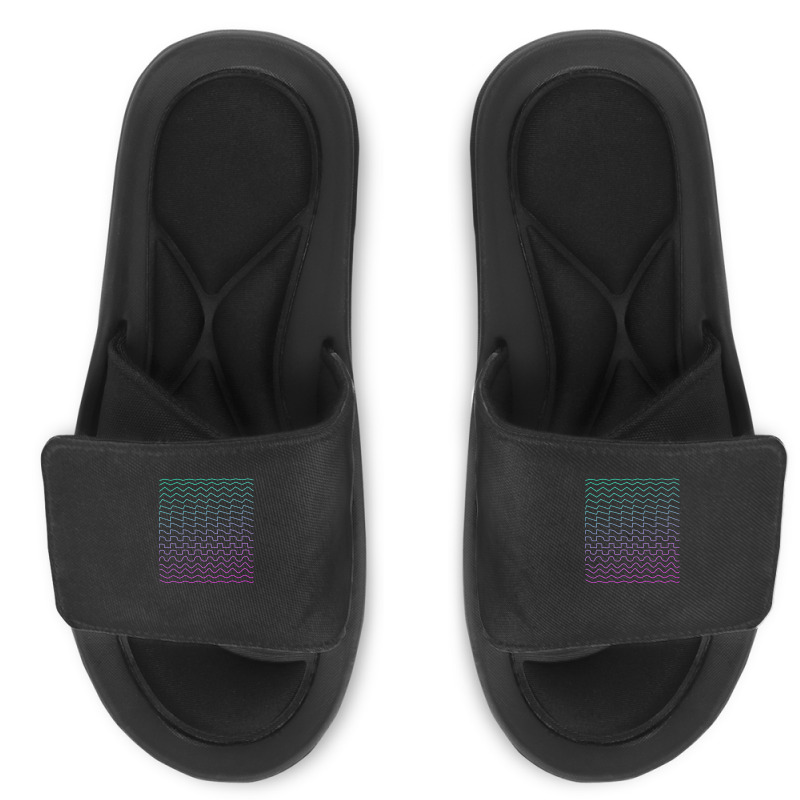 Synthesizer Waveforms Slide Sandal | Artistshot