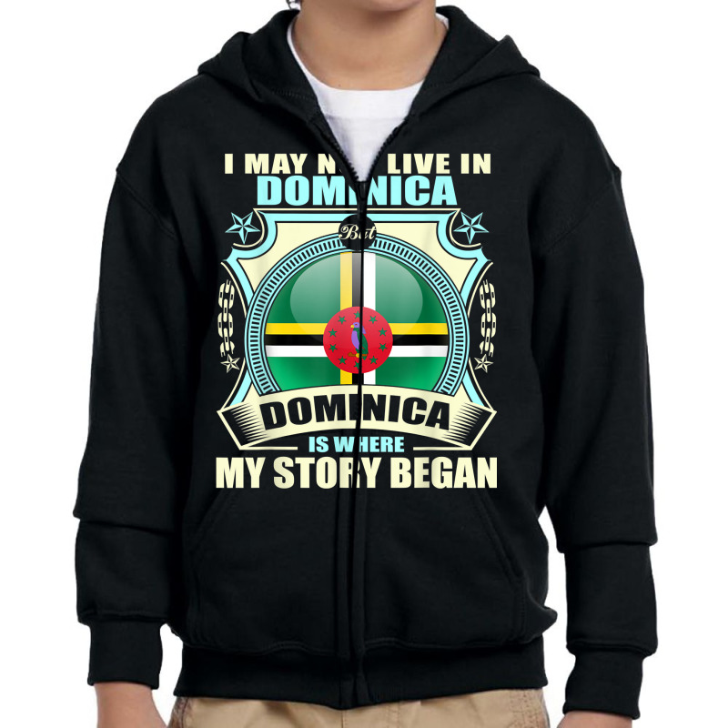 I'm From Dominica Awesome T Shirt For Dominican Long Sleeve T Shirt Youth Zipper Hoodie by cm-arts | Artistshot