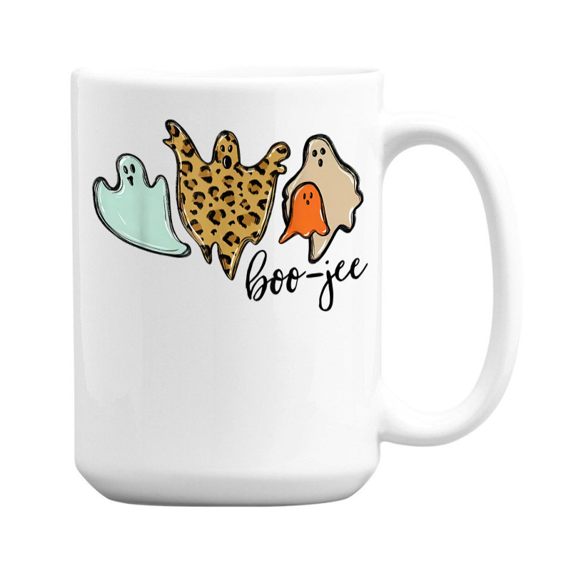 Boo Jee Leopard Funny Halloween Ghost T Shirt 15 Oz Coffee Mug | Artistshot