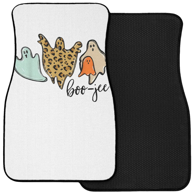 Boo Jee Leopard Funny Halloween Ghost T Shirt Front Car Mat | Artistshot